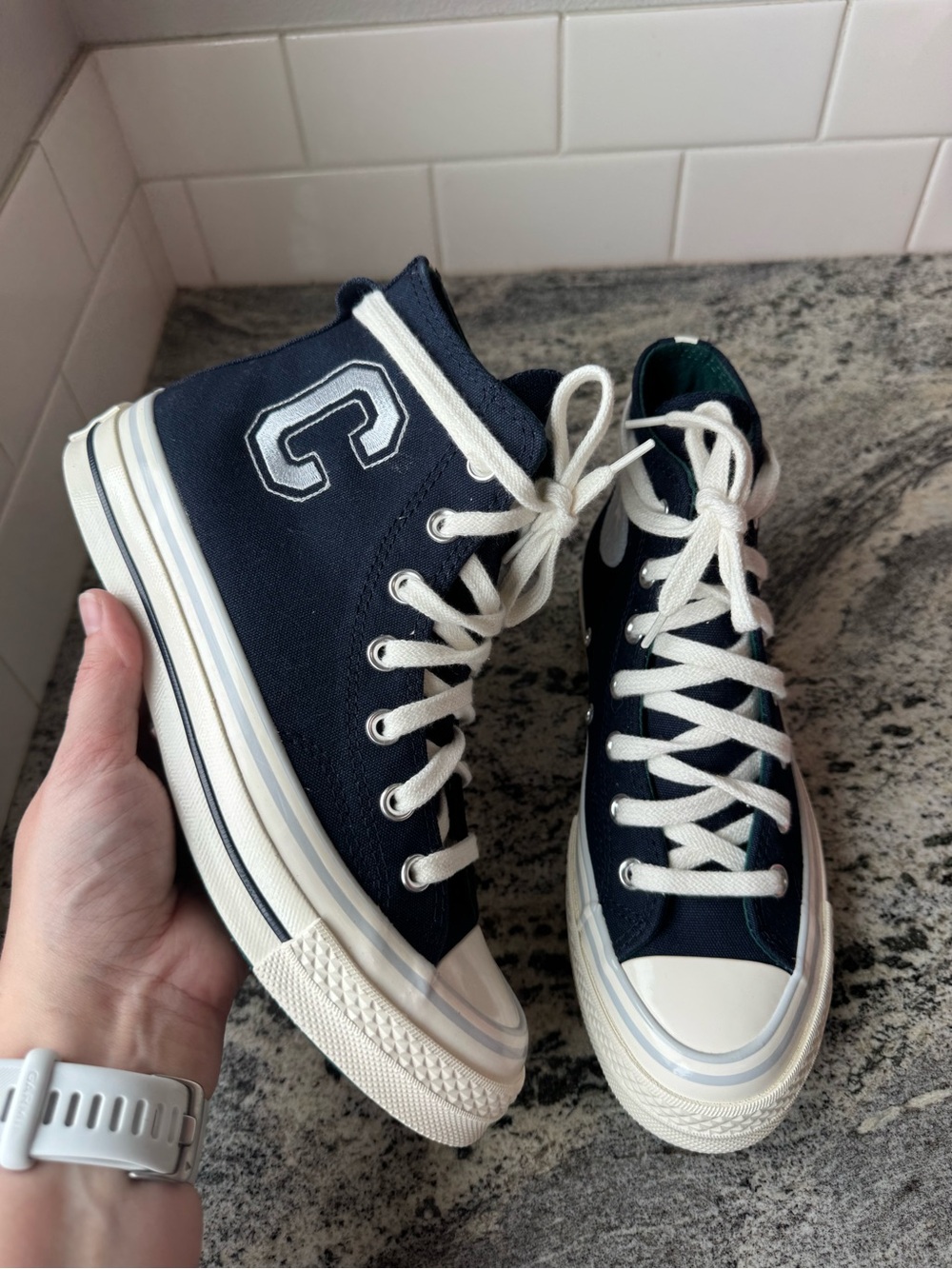 Converse Chuck 70 High Letterman Obsidian Navy Blue - Size 8 New in Box